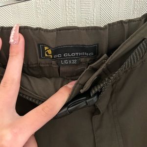 BC Clothing Men's Lined Cargo Pants/Charcoal Grey